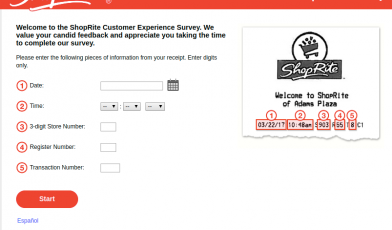 ShopRite Customer Experience Survey