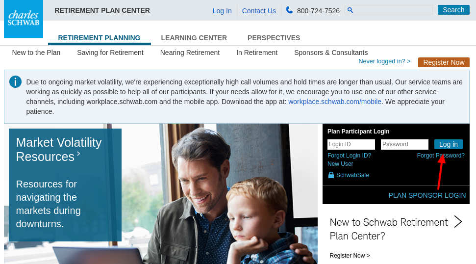Retirement Planning Login