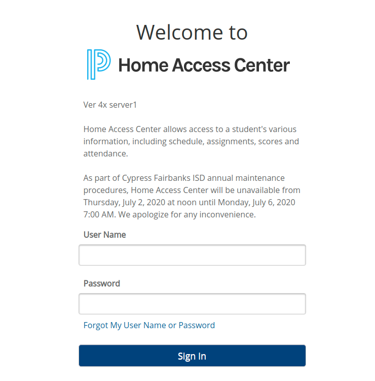 Power School Home Access Logo