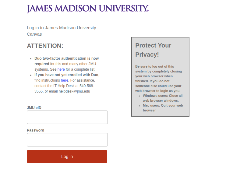 JMU Logo
