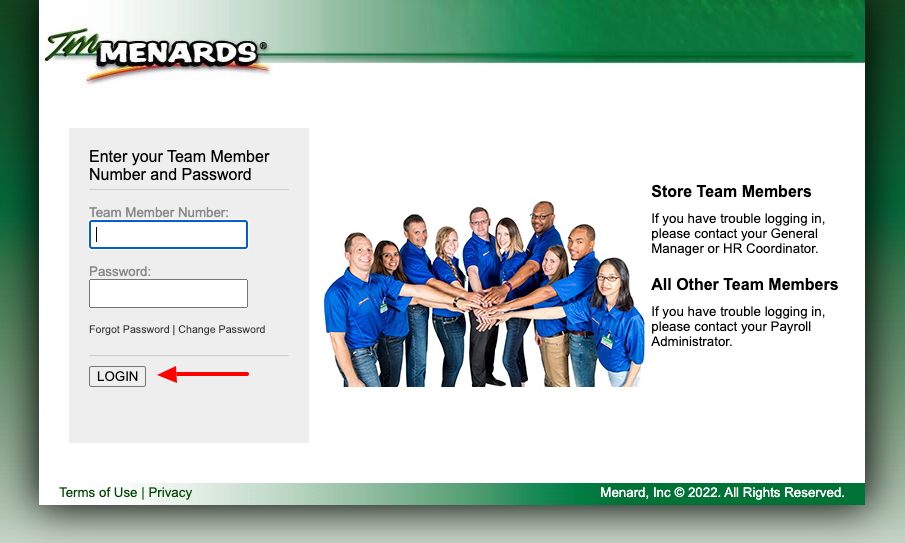 TM menards login