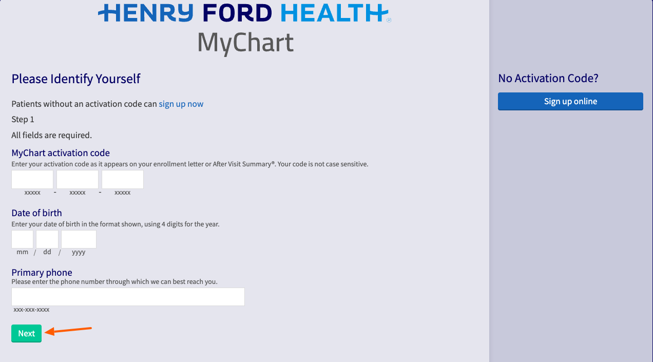 henry ford mychart sign up