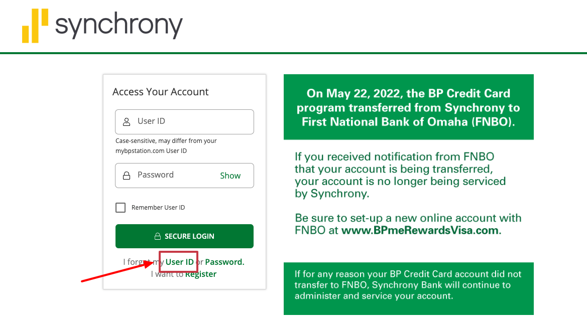 mybpcreditcard forgot username