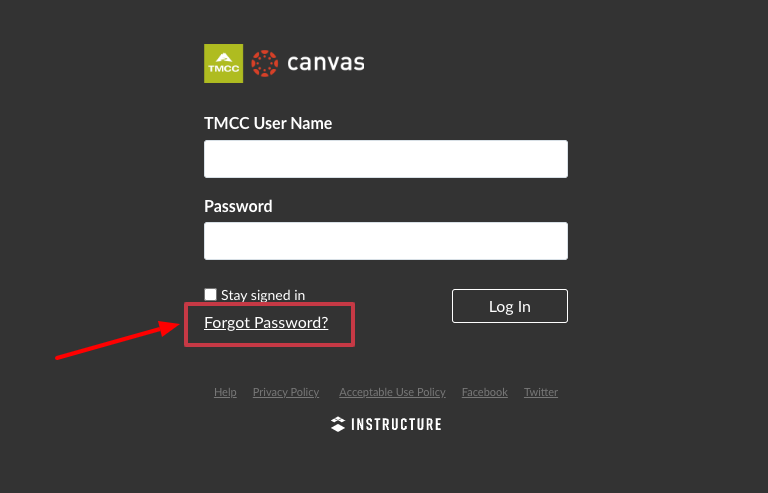 tmcc canvas forgot password